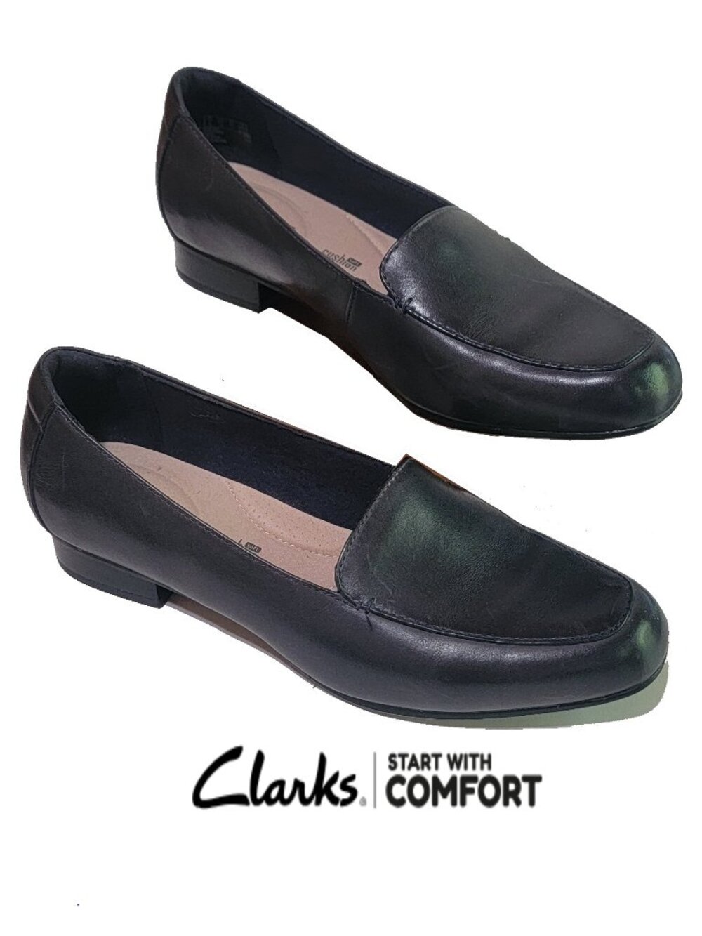 Clark's Classic Leather Shoes (sz 9.5W)